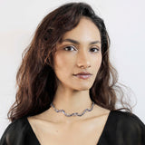 Shattered Necklace Transformable to Bracelet