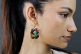 Blood Agate Arch Earrings