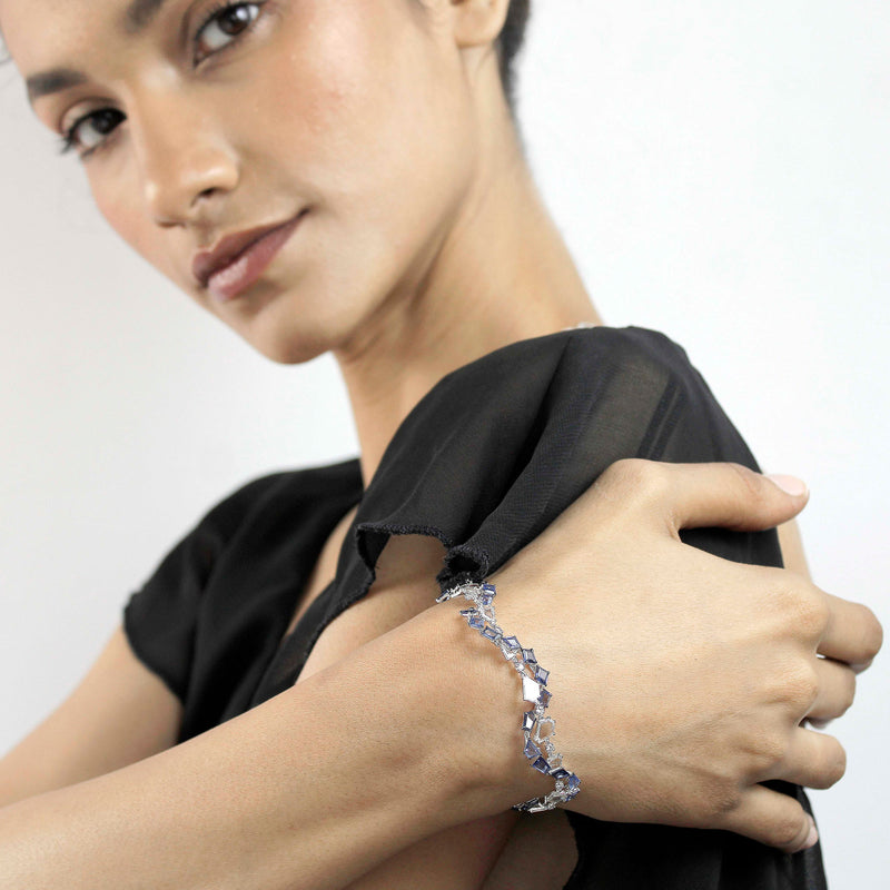 Shattered Necklace Transformable to Bracelet