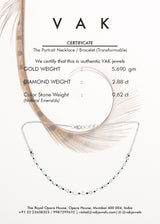 The Portrait Necklace Tranformable to Bracelet