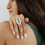 Arch of Heaven — Moonstone Inlay Ring